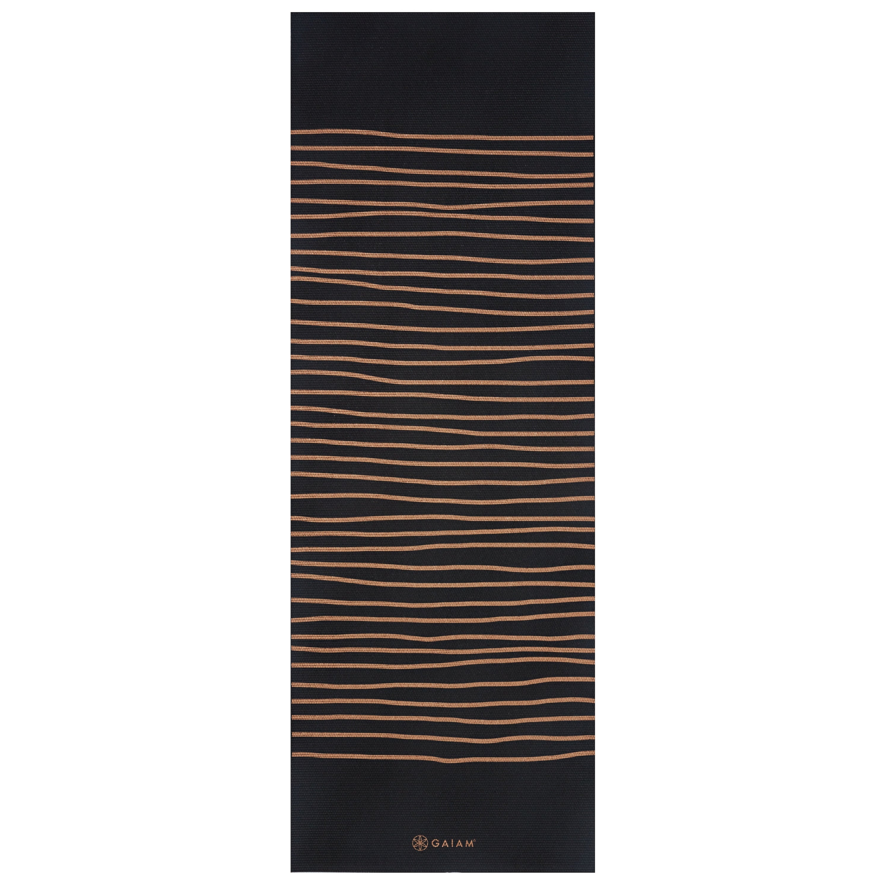 Gaiam Premium Reversible Cosmic Energy Yoga Mat (6mm) flat reverse